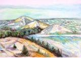 39 - Snowy Malvern - Watercolour Crayons - Julia Moore.JPG